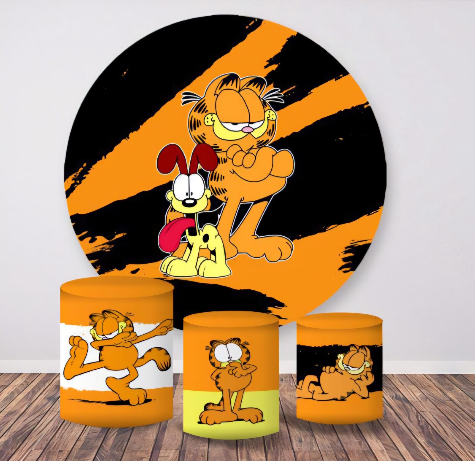Kit panel circular trio de fundas - Garfield