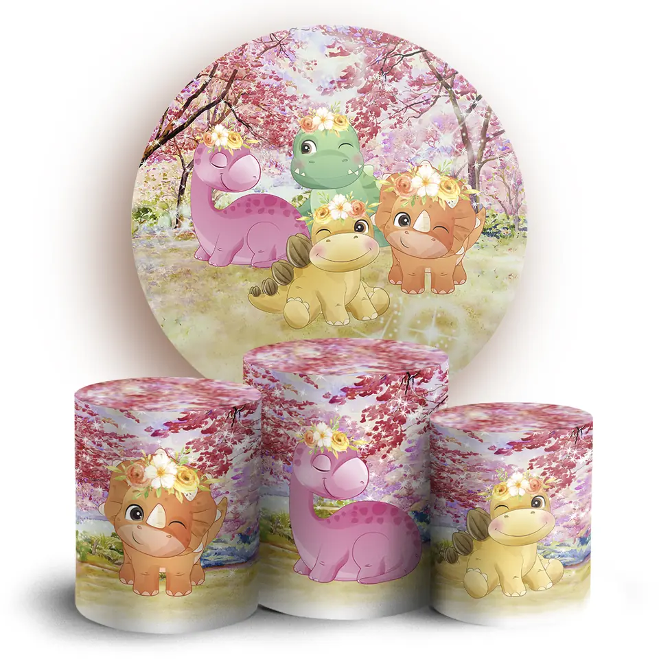 Kit panel circular trio de fundas - Dino Baby