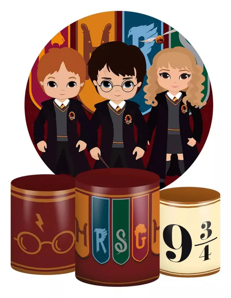 Kit panel circular trio de fundas – Harry Potter Cute