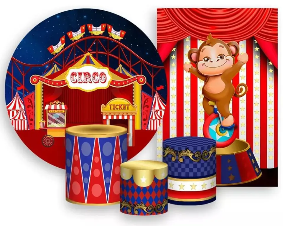 Kit panel circular,panel lateral trio de fundas – Circo