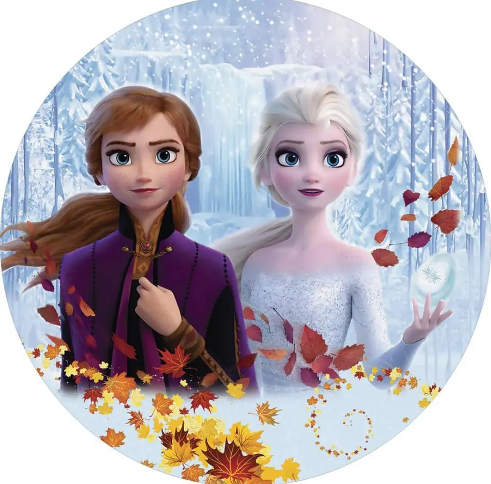 Panel Circular - Elsa & Frozen