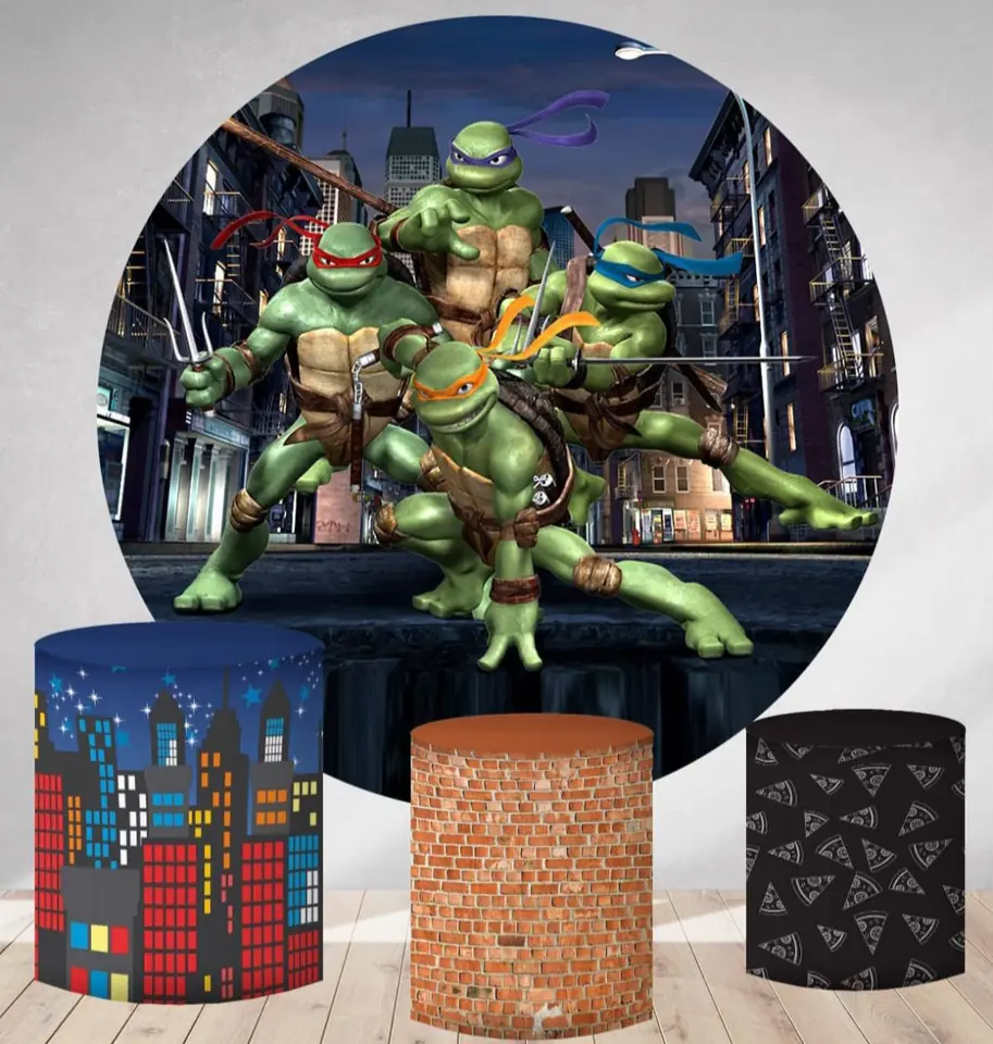 Kit panel circular trio de fundas - Tortugas Ninja