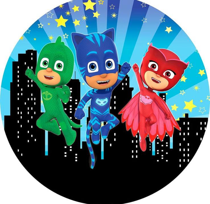 Panel Circular - Heroes en Pijamas