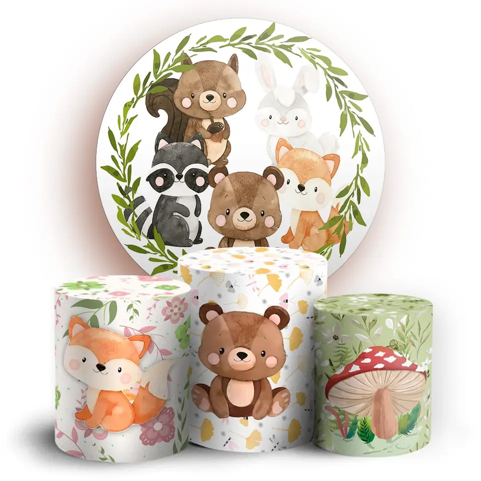 Kit panel circular trio de fundas - Bosque