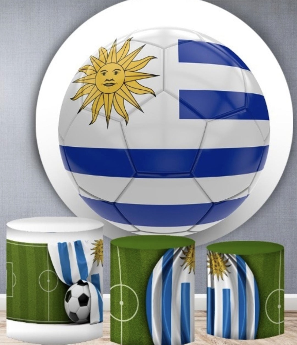 Kit panel circular trio de fundas - Uruguay