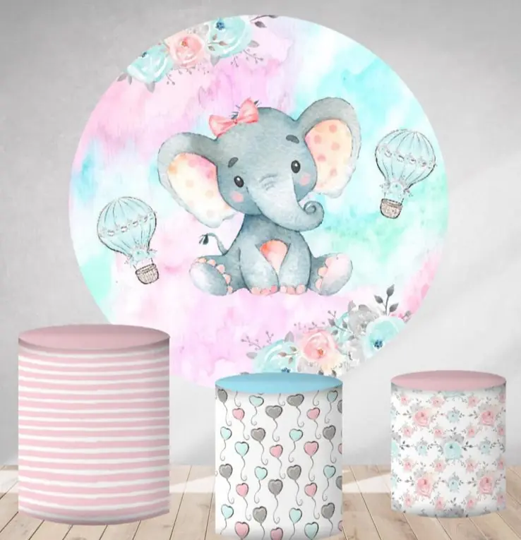Kit panel circular trio de fundas - Elefante