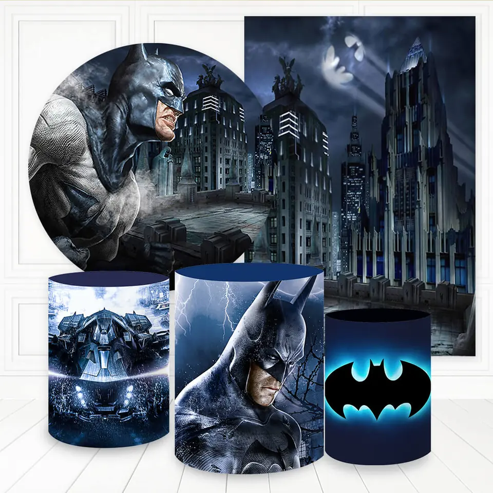 Kit panel circular,panel lateral trio de fundas - Batman