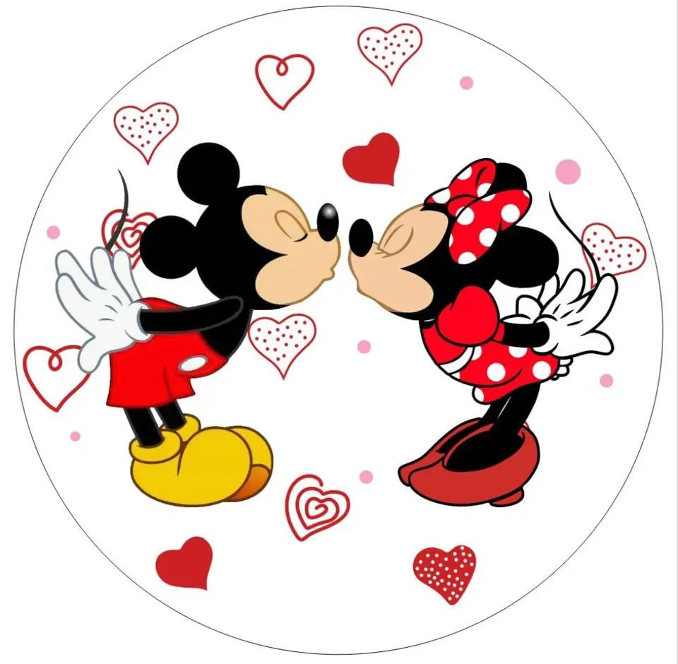 Panel Circular - Mickey & Minnie