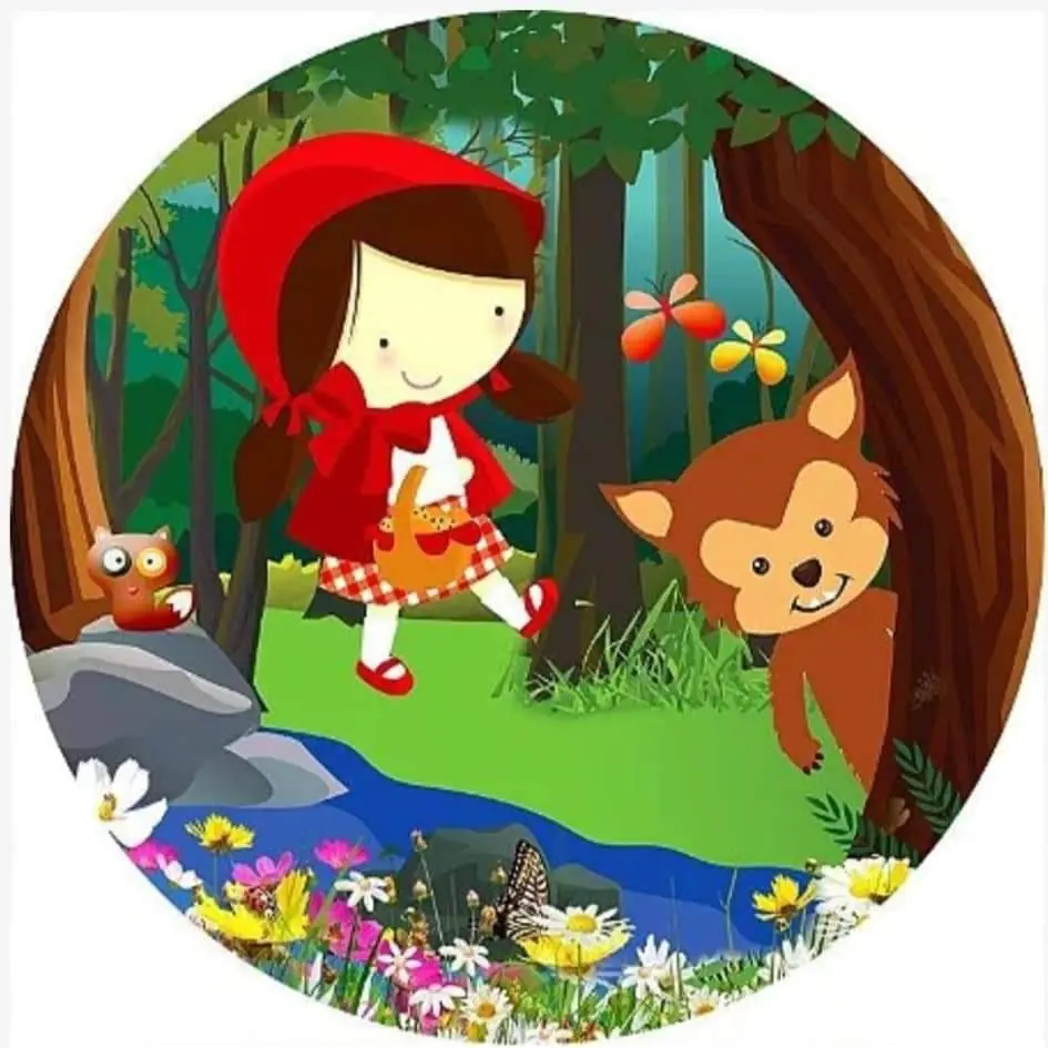 Panel Circular - Caperuzita Roja