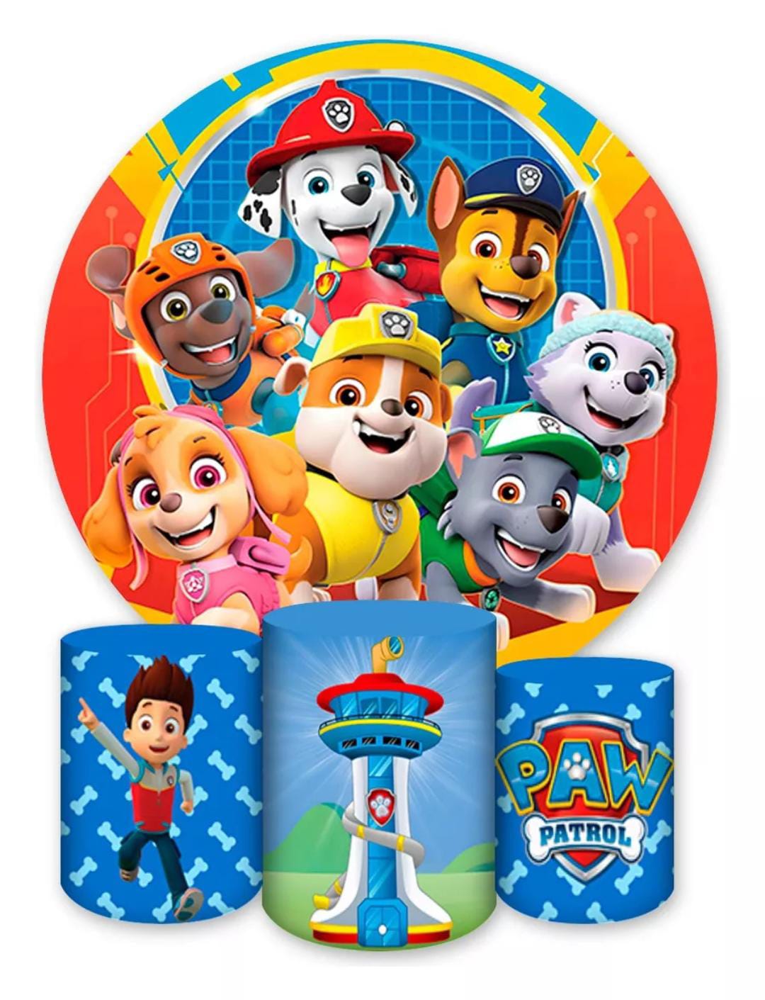 Kit panel circular trio de fundas - Paw Patrol