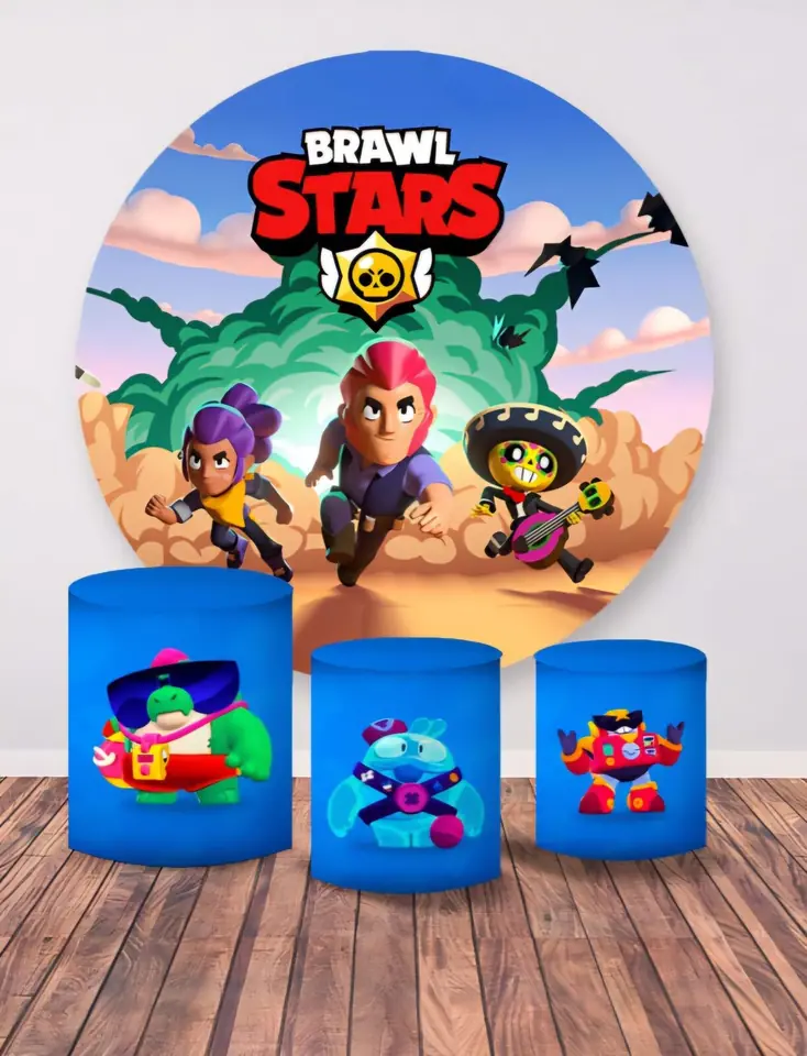 Kit panel circular trio de fundas - Stars Brawl