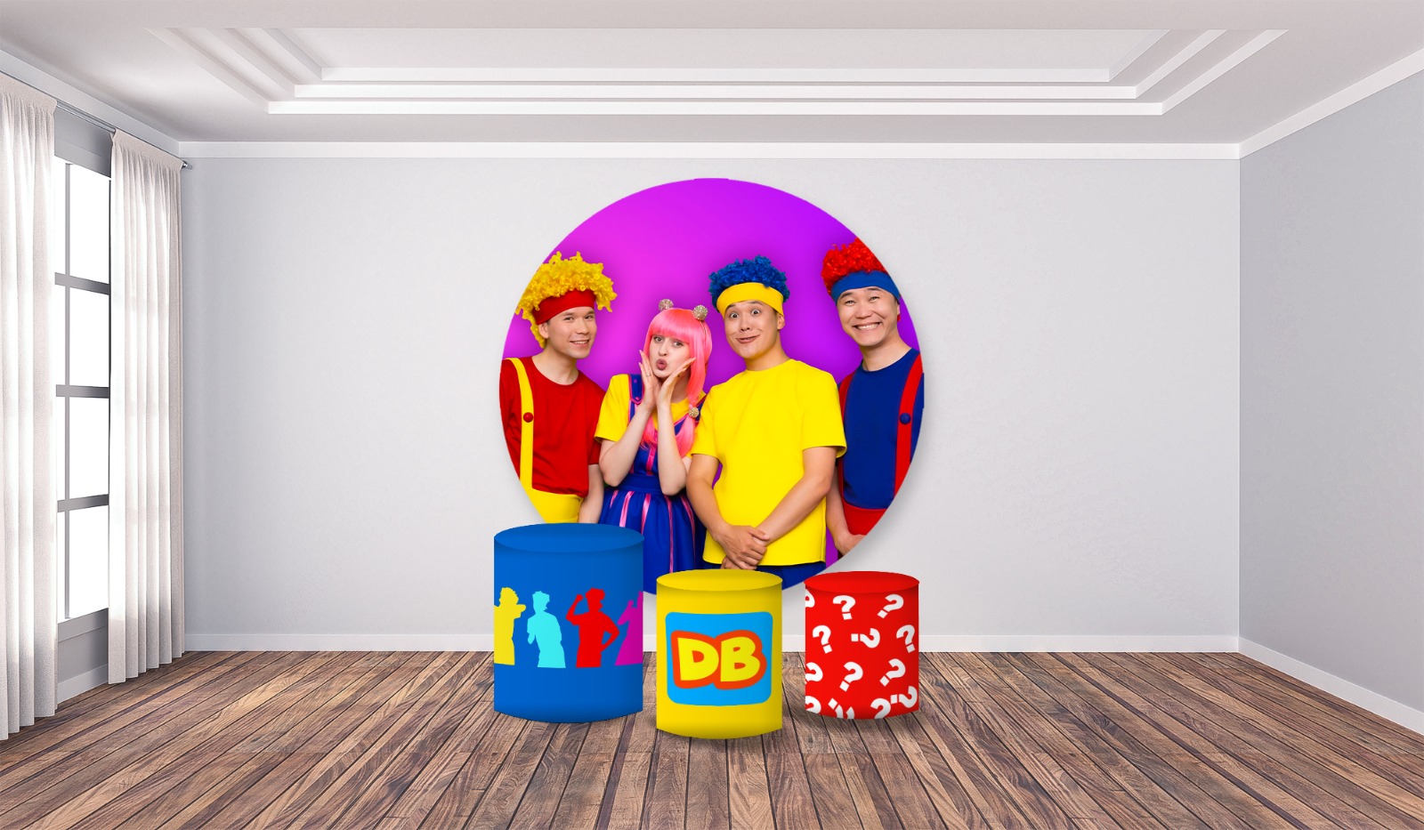 Kit panel circular trio de fundas - D Billions