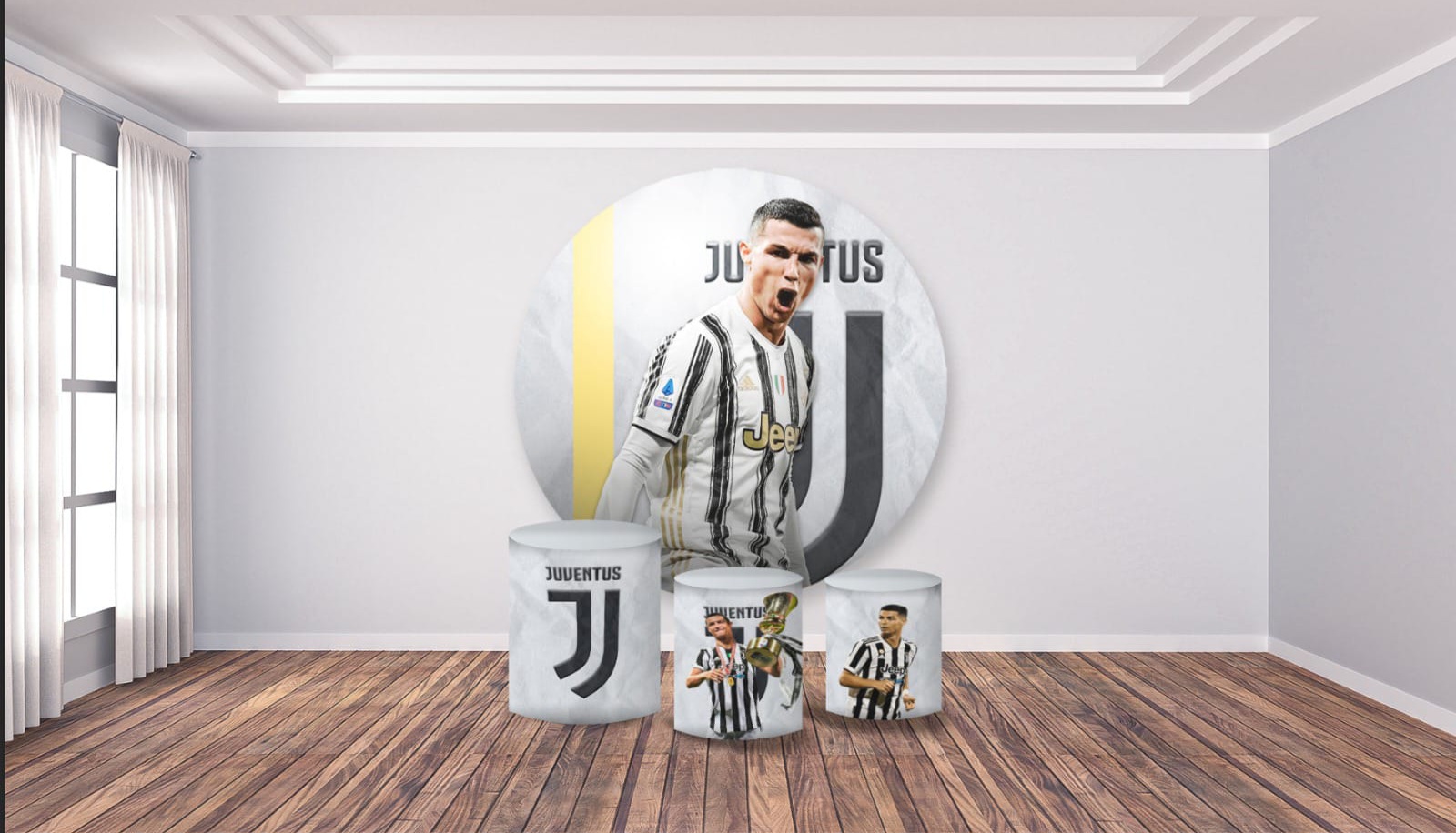 Kit panel circular trio de fundas - Cristiano Ronaldo