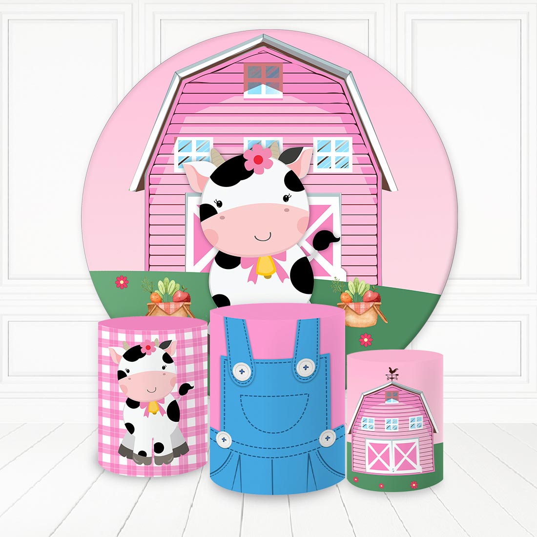 Kit panel circular trio de fundas - Vaca Lola