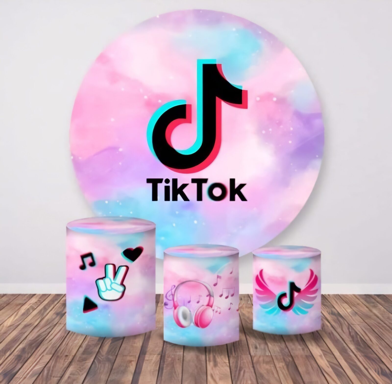 Kit panel circular trio de fundas - Tik Tok