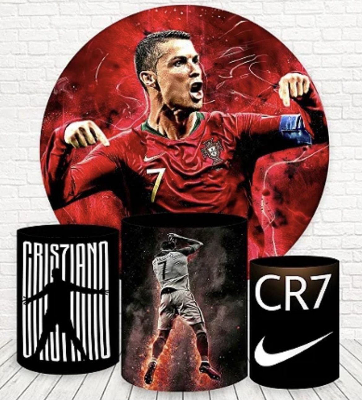 Kit panel circular trio de fundas - Cristiano Ronaldo