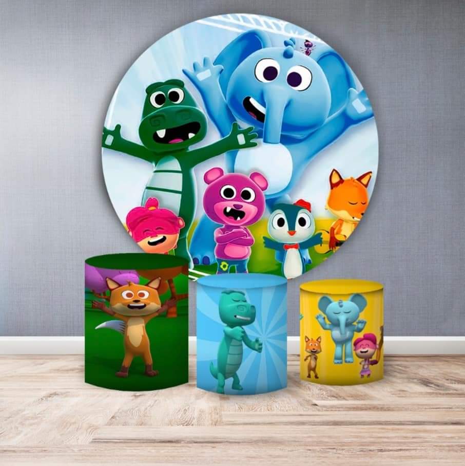 Kit panel circular trio de fundas - Las Canciones del Zoo