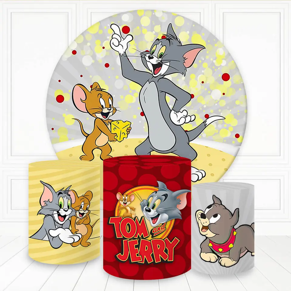 Kit panel circular trio de fundas - Tom & Jerry