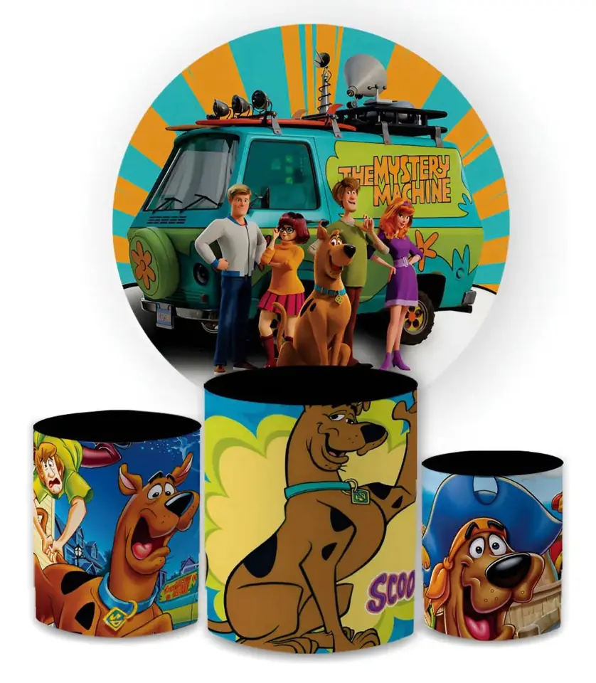 Kit panel circular trio de fundas – Scooby Doo