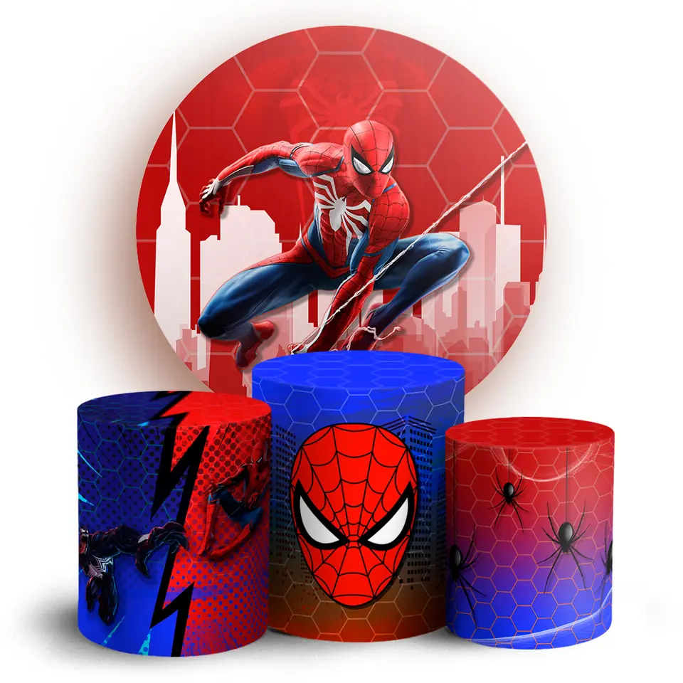 Kit panel circular trio de fundas - Hombre Araña