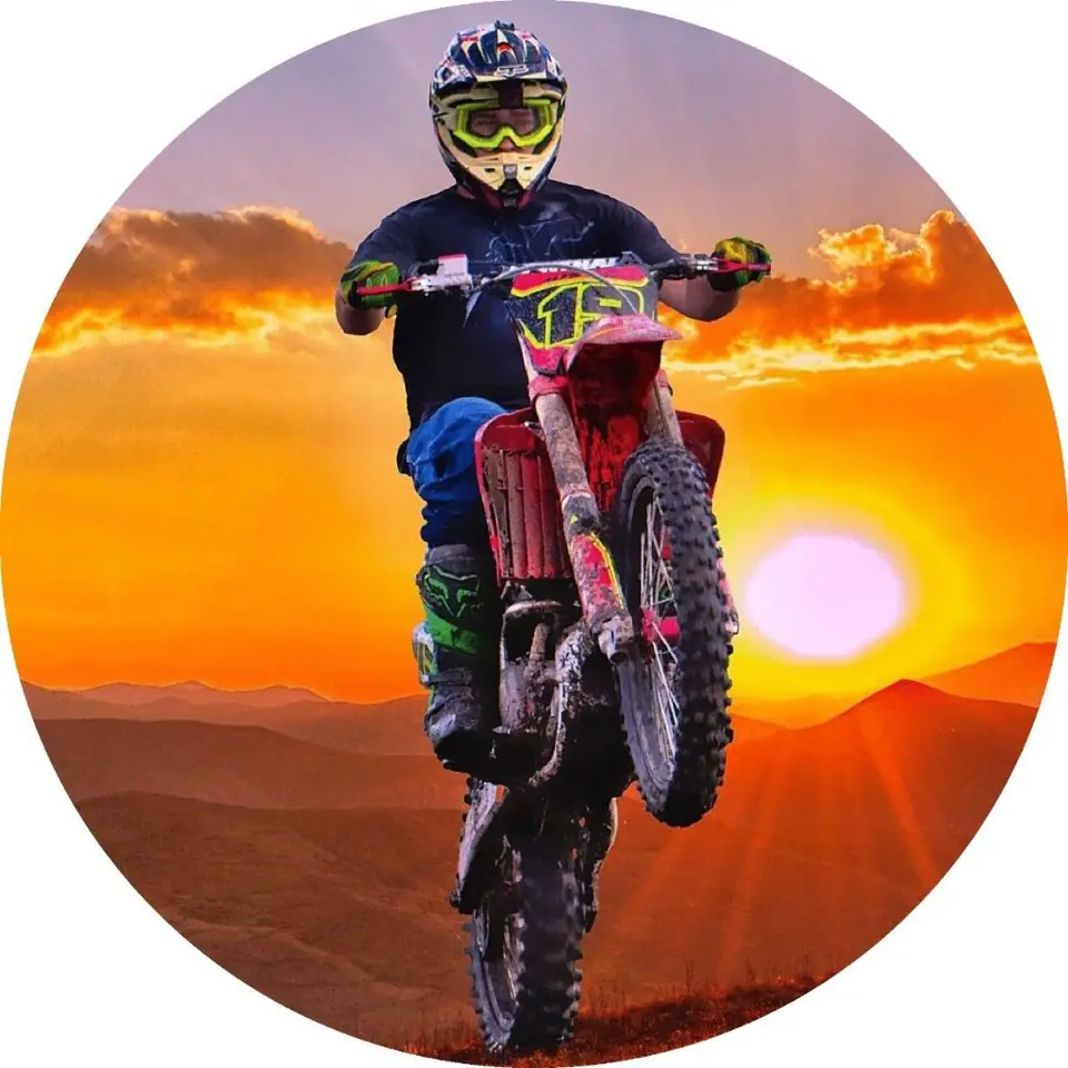 Panel Circular - Moto Cross