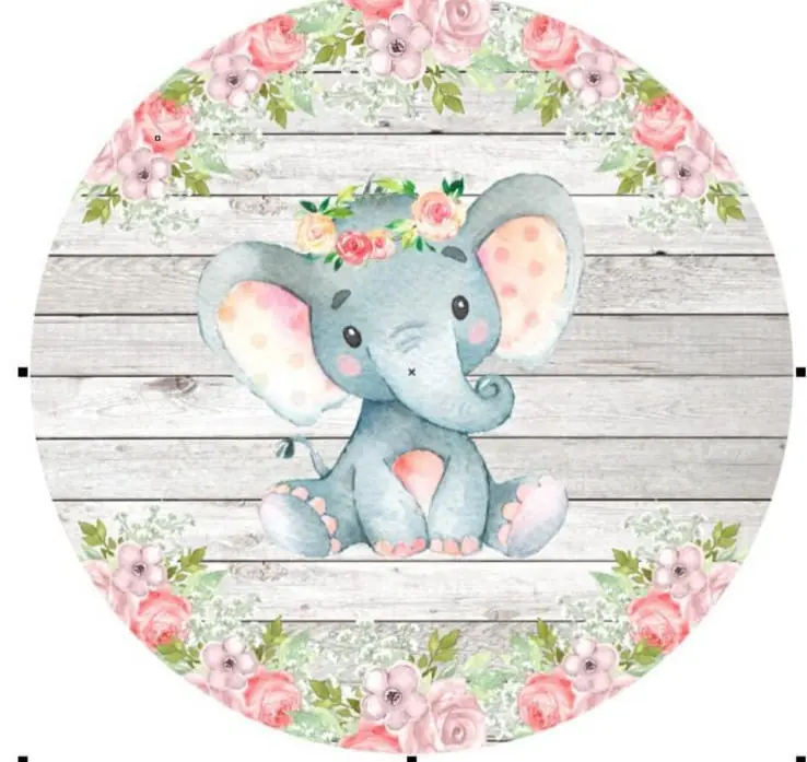 Panel Circular - Elefante