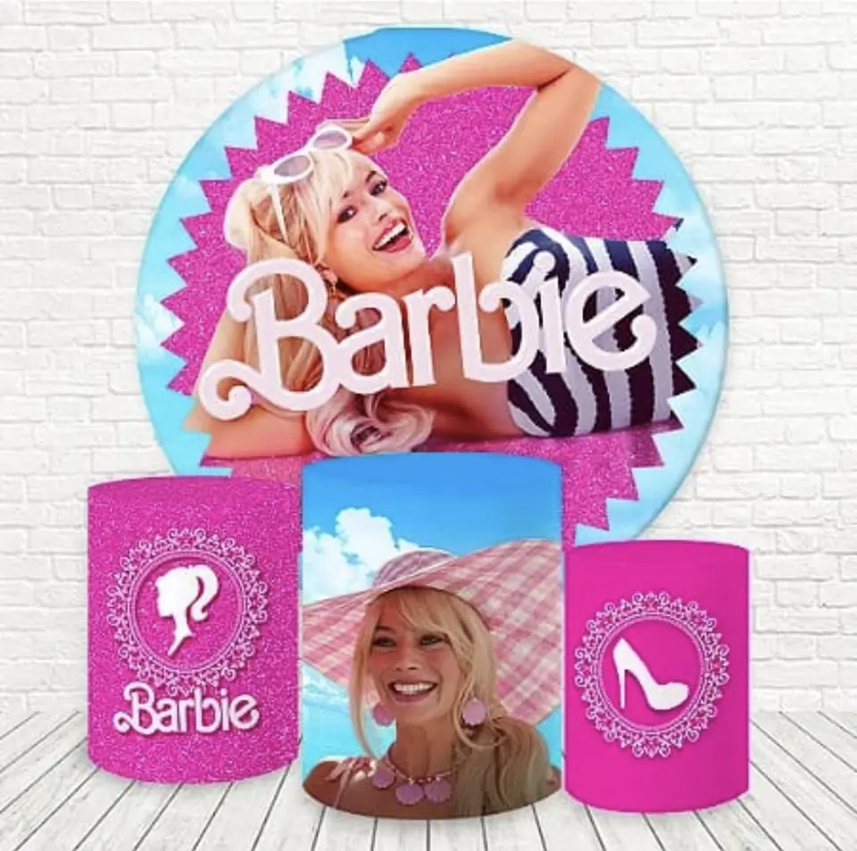 Kit panel circular trio de fundas - Barbie