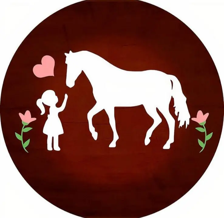 Panel Circular - Caballo