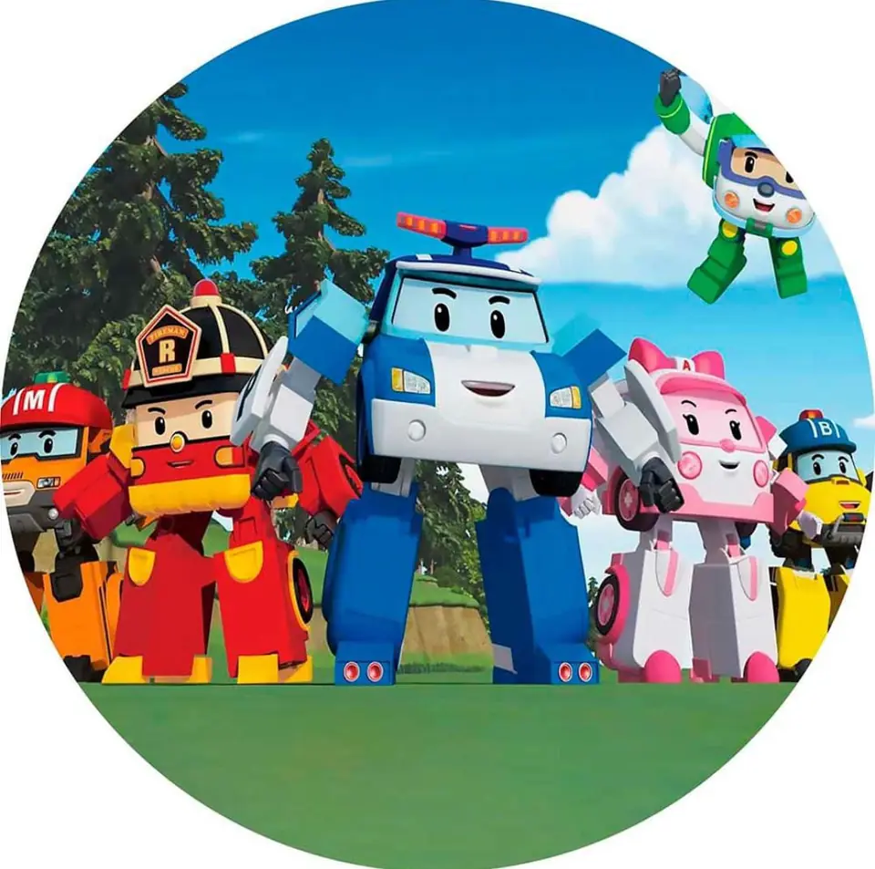Panel Circular - Robocar Poli