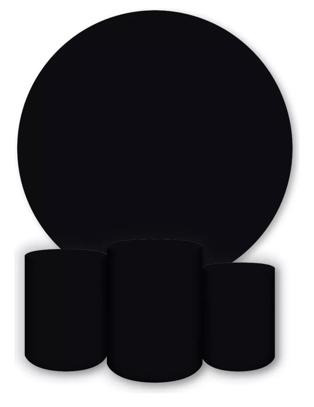 Kit panel circular trio de fundas - Negro