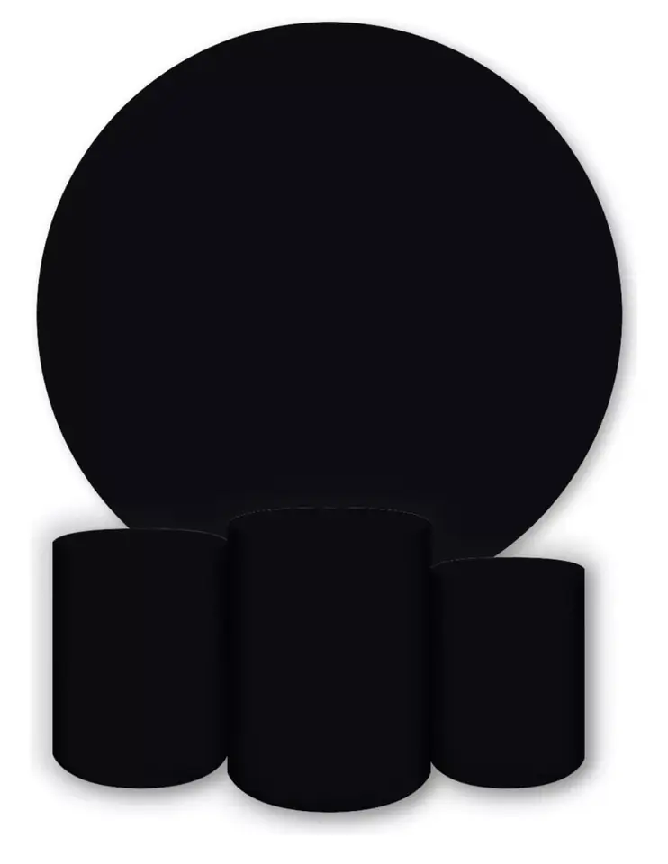 Kit panel circular trio de fundas - Negro