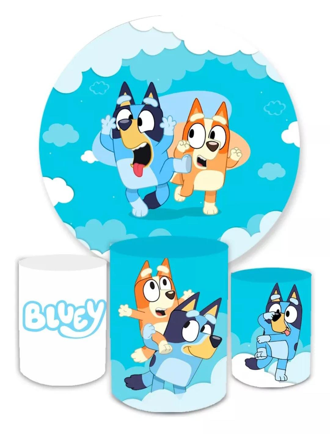 Kit panel circular trio de fundas – Bluey