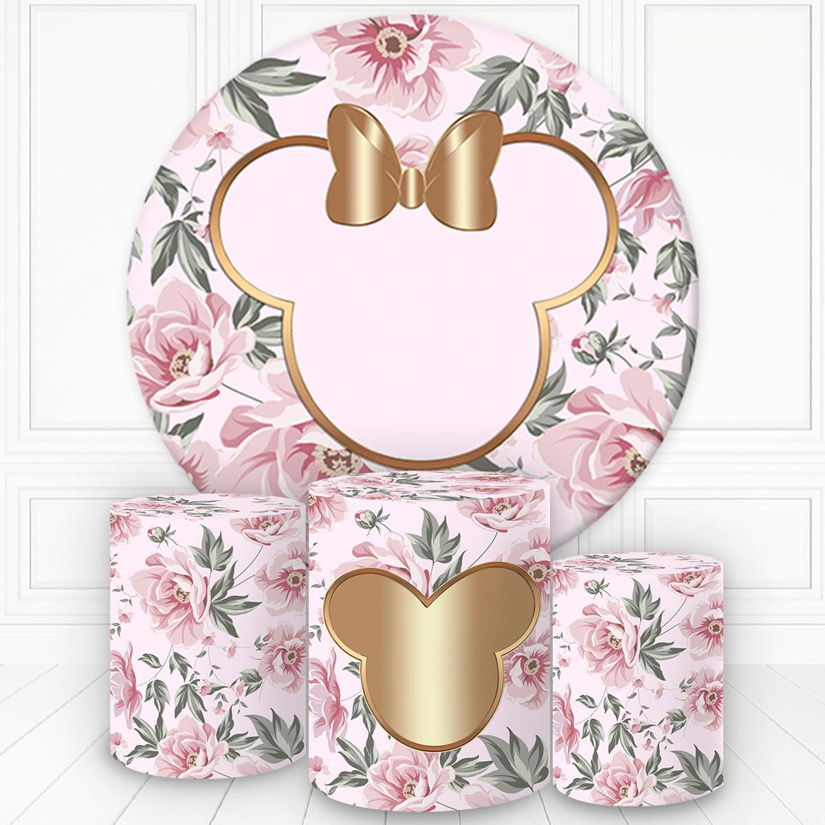 Kit panel circular trio de fundas - Minnie Luxo