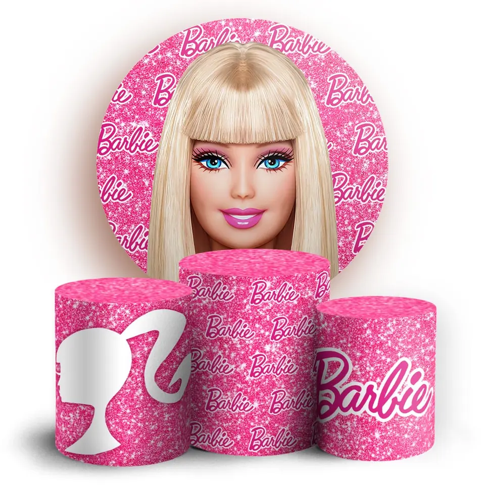 Kit panel circular trio de fundas - Barbie
