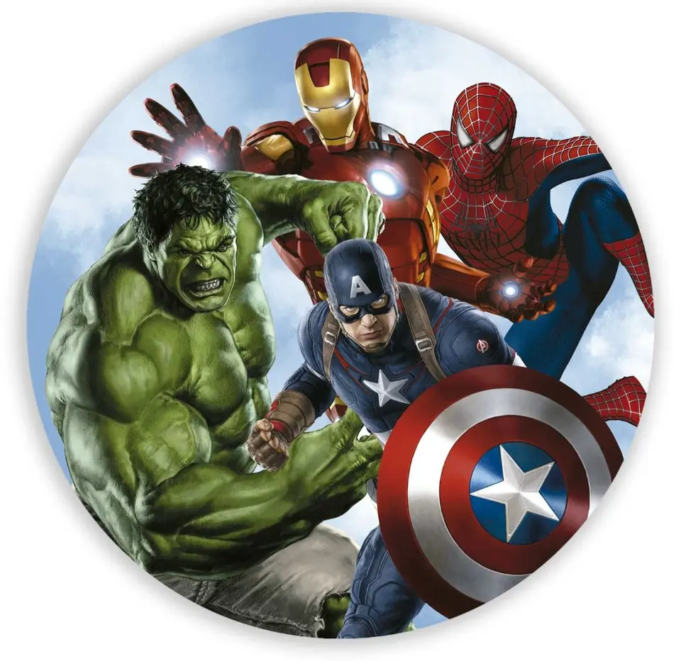 Panel Circular - Super Heroes
