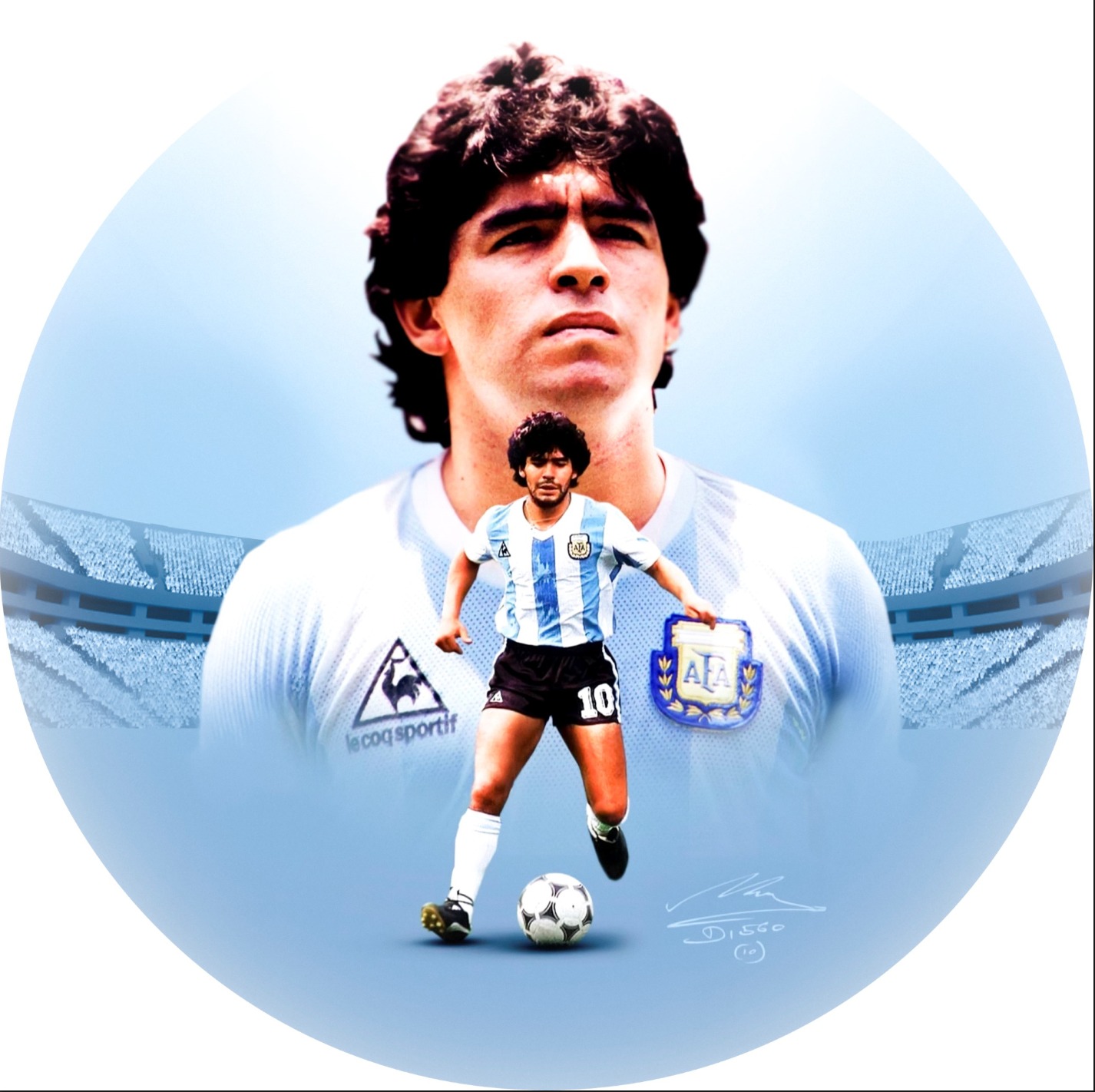 Panel Circular - Maradona
