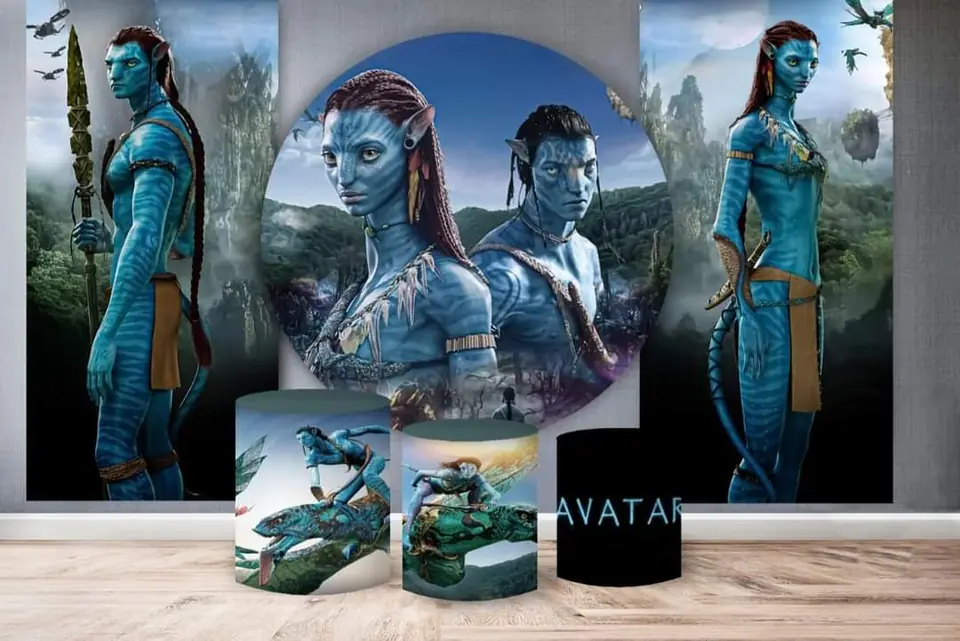 Kit panel circular,dos paneles laterales,trio de fundas - Avatar