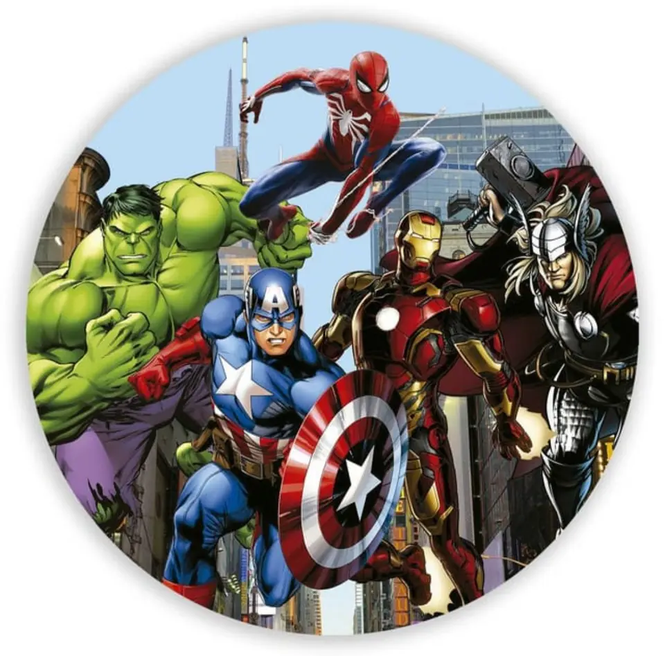Panel Circular - Super Heroes