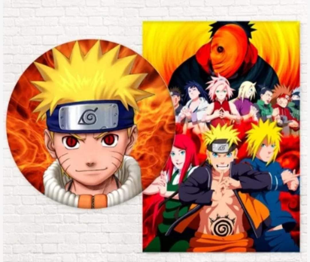 Panel Circular,Panel Lateral - Naruto