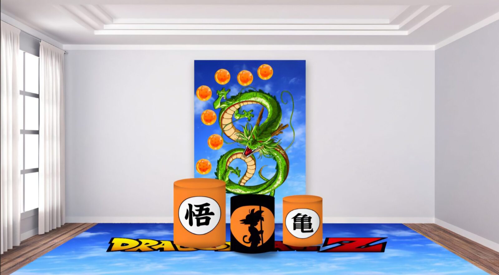 Panel Lateral,Trio de Fundas - Dragon Ball Z