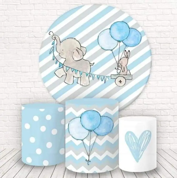 Kit panel circular trio de fundas - Elefante
