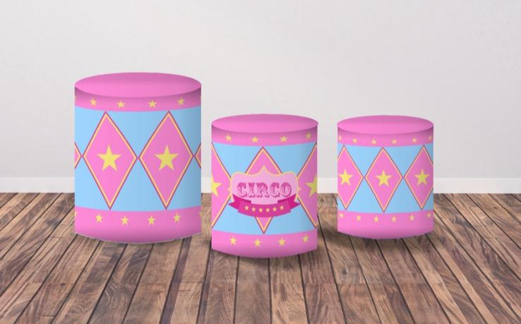 Trio de fundas - Plim Plim Rosa
