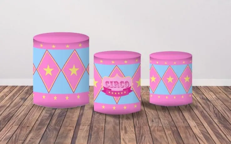 Trio de fundas - Plim Plim Rosa