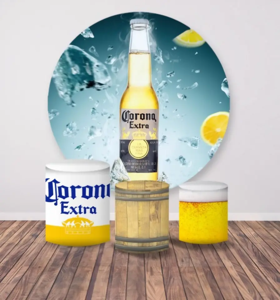 Kit panel circular trio de fundas – Cerveza Corona