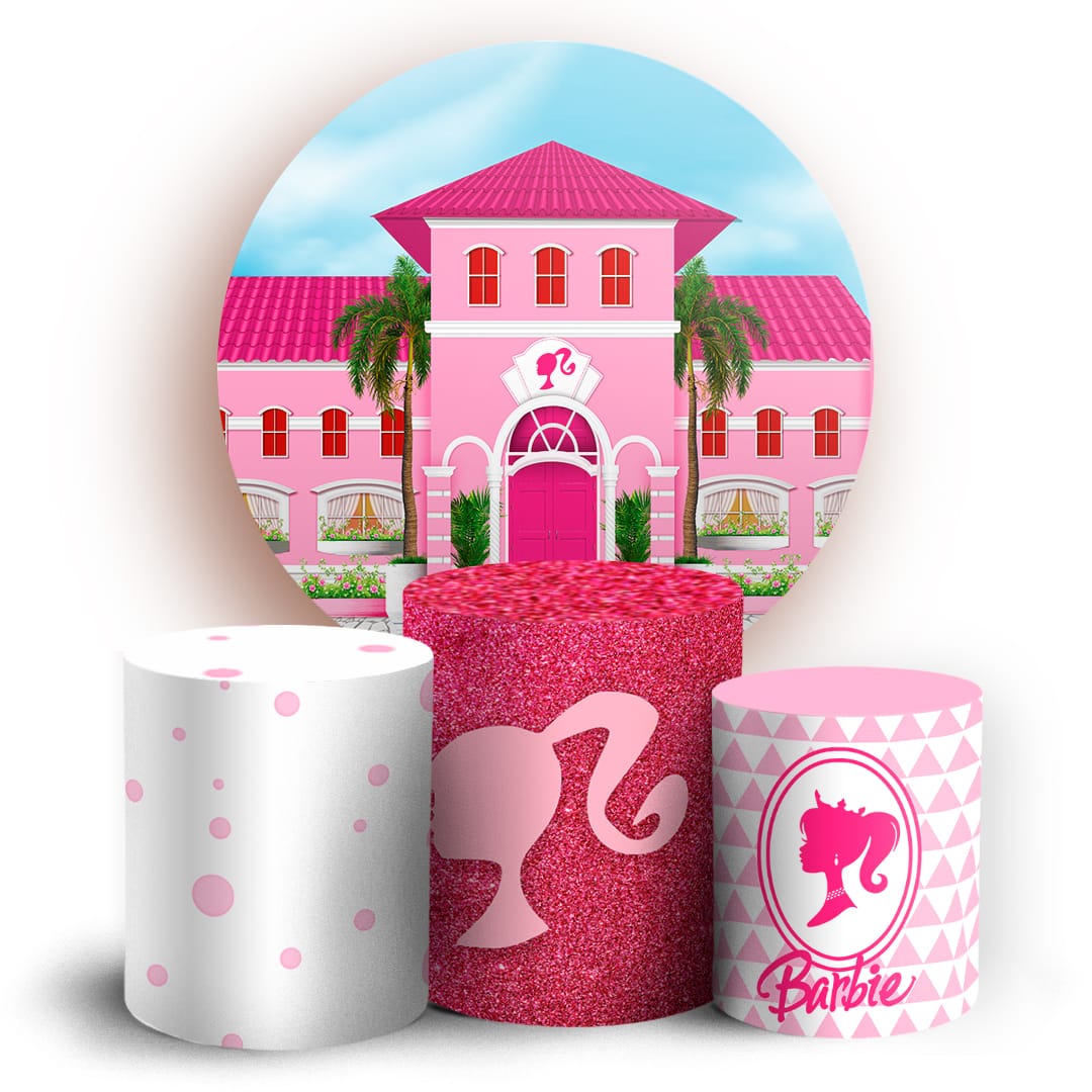 Kit panel circular trio de fundas - Barbie
