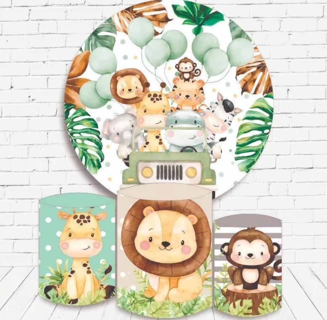 Kit panel circular trio de fundas - Safari