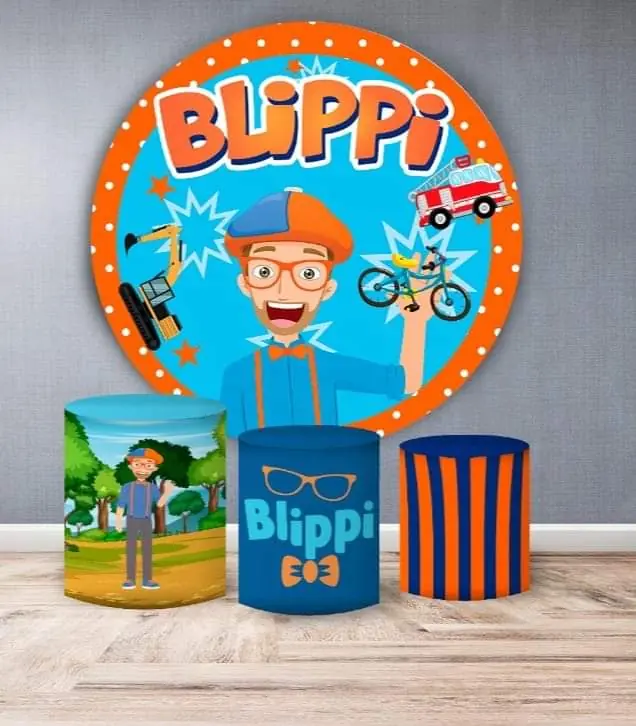 Kit panel circular trio de fundas - Blippi