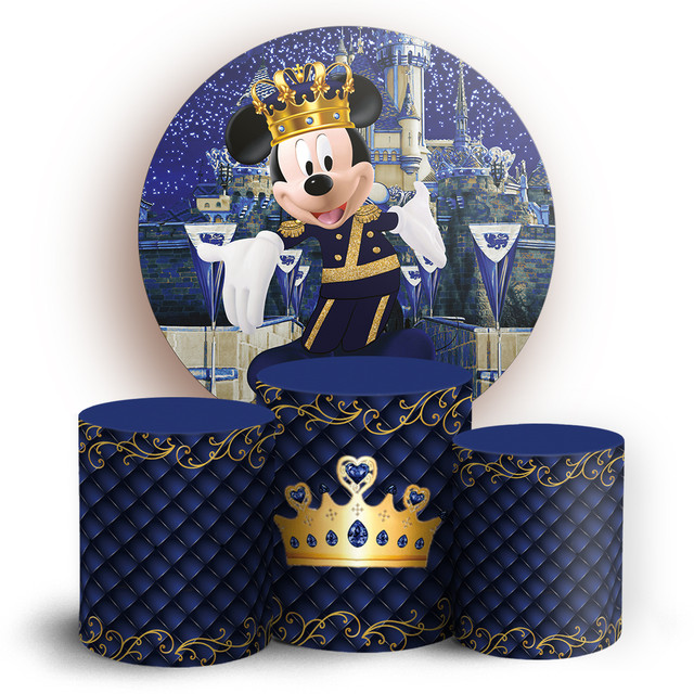 Kit panel circular trio de fundas - Mickey Realeza