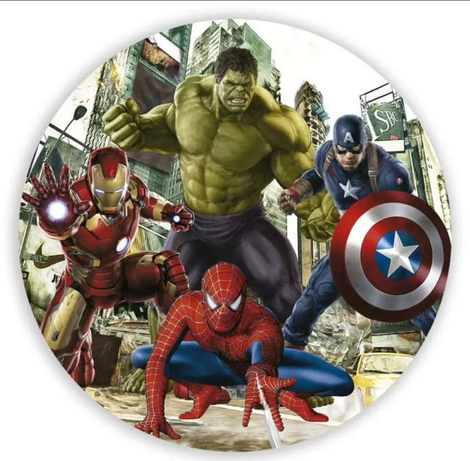 Panel Circular - Super Heroes