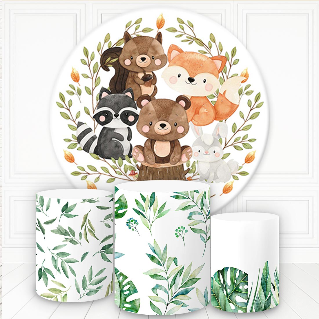 Kit panel circular trio de fundas - Bosque